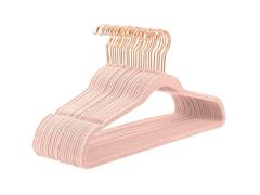 Premium Velvet Hangers - Pack of 50 - Pink - Top Notch DFW, LLC