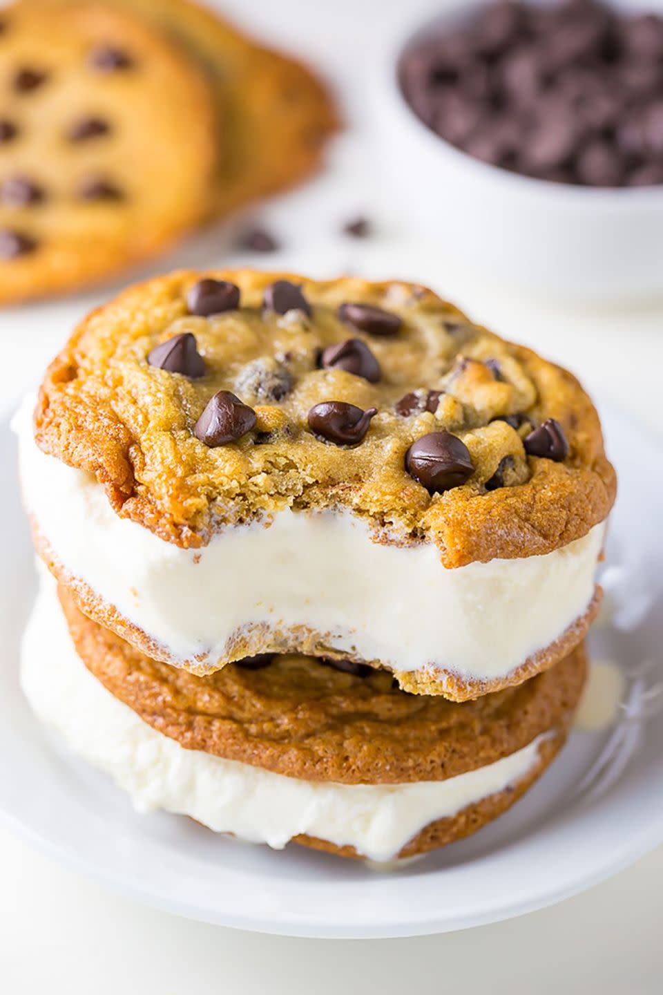 chocolate chip ice cream sandwiches