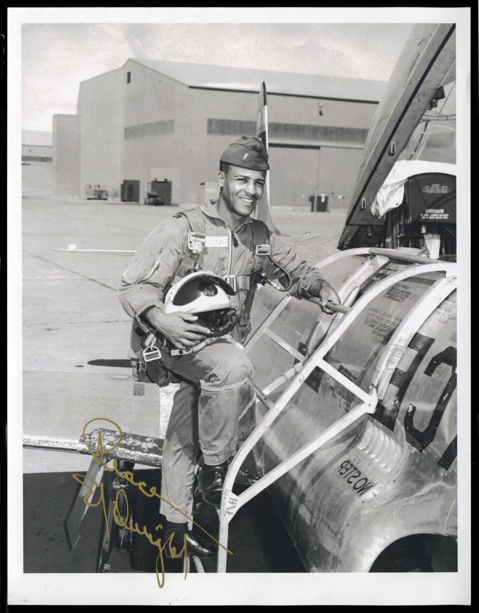 This image released by National Geographic shows U.S. Air Force Capt. Ed Dwight, who is featured in a documentary “The Space Race," chronicling the stories of Black astronauts. (Courtesy of Ed Dwight/National Geographic via AP)