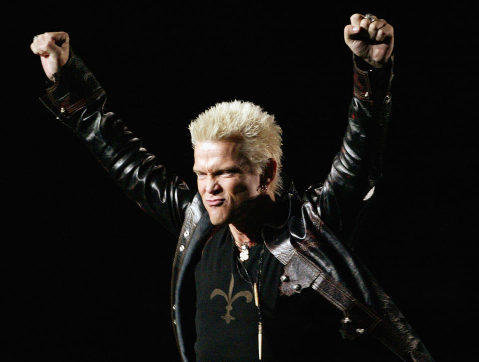 Billy Idol paid tribute to the royal wedding. (Photo: Nick Wilson/Getty Images)