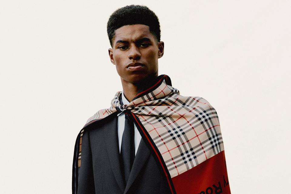 <p>Burberry’s campaign features footballer Marcus Rashford</p> (Burberry)