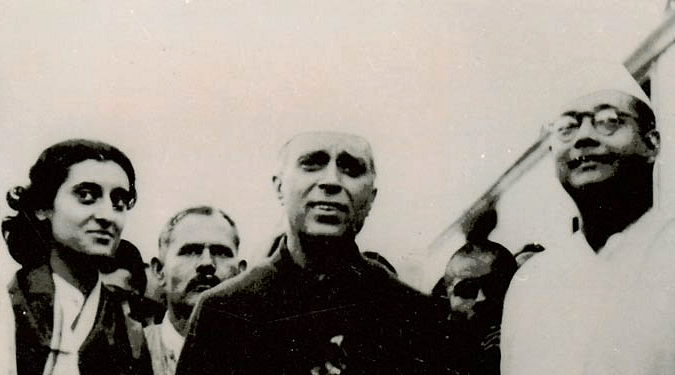 Netaji with Jawaharlal Nehru and Indira Gandhi