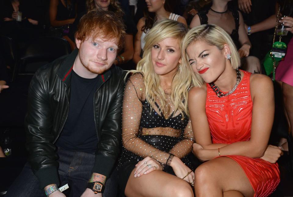 <p>Around 2013, rumors ran wild about Ellie Goulding allegedly cheating on Ed Sheeran with his good friend and former One Direction singer Niall Horan. In 2014, things intensified when Ed released "Don't." He addressed speculation about the song in an interview with <em><a href="https://www.billboard.com/articles/columns/pop-shop/6106235/ed-sheeran-debuts-cheating-song-dont-in-beats-by-dre-ad-watch" rel="nofollow noopener" target="_blank" data-ylk="slk:Billboard;elm:context_link;itc:0;sec:content-canvas" class="link ">Billboard</a>, </em>saying, "I was seeing someone for a bit of time, and then they ended up physically involved with one of my friends in the same hotel that we were staying in, while I was downstairs. And I feel like: Treat people how you want to be treated."</p>