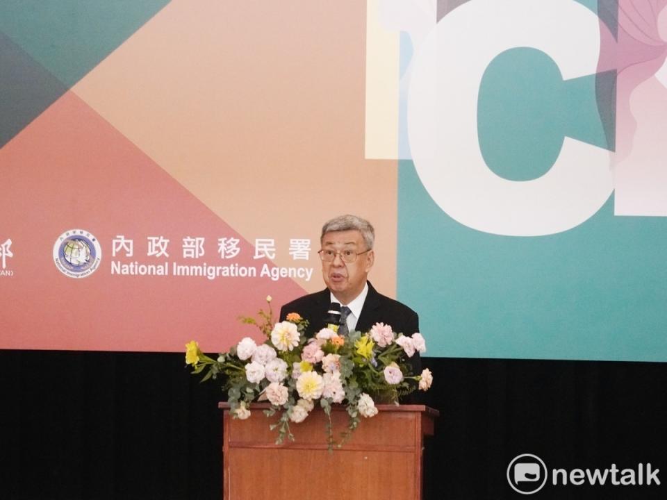 行政院長陳建仁出席「消除一切形式種族歧視國際公約（ICERD）首次國家報告」國際審查會議開幕式，並應邀受訪。   圖：張良一/攝