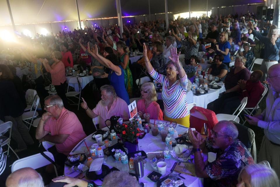 Hundreds of the Christian faithful gathered on Thursday, April 11, 2019 for the 15th annual Vero Beach Prayer Breakfast at Riverside Park in Vero Beach. Providing inspirational music was recording artist and former lead singer for the Gaither Vocal Band, Guy Penrod, and the keynote speaker was Jonathan Cahn, president of Hope of the World Ministries and Messianic rabbi at the Jerusalem Center/Beth Israel in Wayne, New Jersey. Cahn is also the author of the best-selling  book 'The Harbinger'.