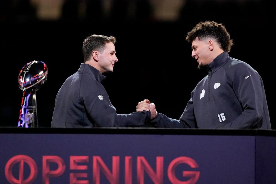 Brock Purdy and Patrick Mahomes go head to head in this year’s Super Bowl (AP)