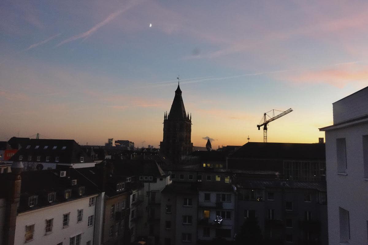 The night time sky line of Cologne <i>(Image: Jenson Ives)</i>