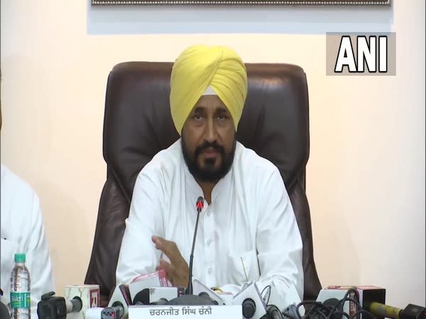 Punjab Chief Minister Charanjit Singh Channi addressing a press conference (Photo/ANI)