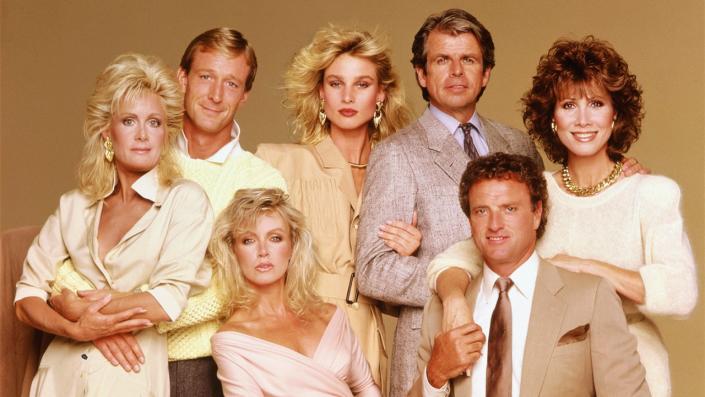 Donna Mills and cast in Knots Landing