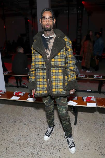 PHOTO: PnB Rock attends the R13 front row during New York Fashion Week: The Shows, Feb. 8, 2020, in New York. (Bennett Raglin/Getty Images, FILE)