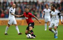 Manchester United's Ryan Giggs in action.