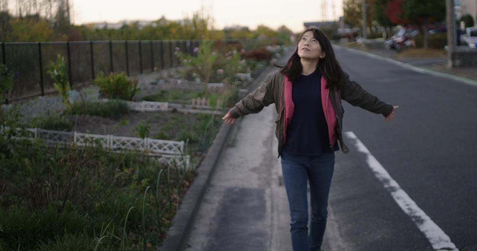 This photo provided by Japan Media Services shows a scene from The Ones Left Behind: The Plight of Single Mothers in Japan, directed by Rionne McAvoy. The award-winning independent documentary film released in 2023 tells the story of single mothers in Japan, weaving together interviews with the women and experts, and showing the other side of a culture whose ideal is for women to get married and become stay-at-home housewives and mothers. (Japan Media Services via AP)