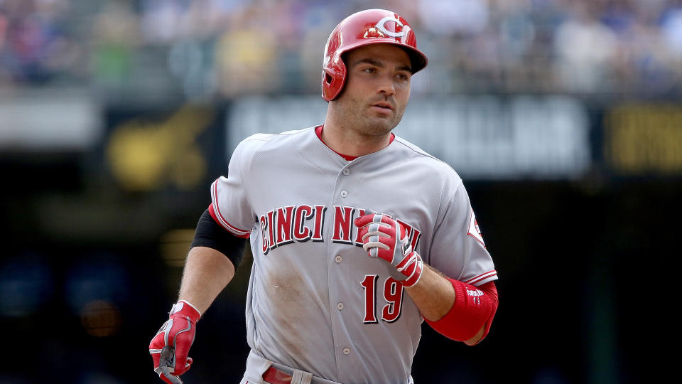 <ul> <li><strong>Net worth:</strong> $110 million</li> <li><strong>Position:</strong> First base</li> <li><strong>Years played:</strong> 2007-present</li> <li><strong>Team:</strong> Cincinnati Reds (2007-present)</li> </ul> <p>Canadian-born Joey Votto has been a fixture with the Reds since 2007 and is known as one of the all-time best players for a franchise that has been home to legendary players such as the "Big Red Machine" trio of Johnny Bench, Joe Morgan and Pete Rose. Votto is a six-time All-Star who won National League MVP honors in 2010 when he batted .324 with career bests of 37 homers and 113 RBIs. He has led the NL in on-base percentage seven times due to a keen batting eye. Votto has earned more than $193 million in his career and still has three seasons remaining on a 10-year, $225 million deal. Votto regularly does charity work for Cincinnati Children's Hospital and the Make-A-Wish Foundation.</p> <p><small>Image Credits: Dylan Buell / Getty Images</small></p>
