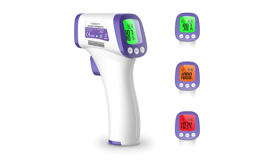 The Vibeey thermometer uses color-coded readouts. (Photo: Amazon)