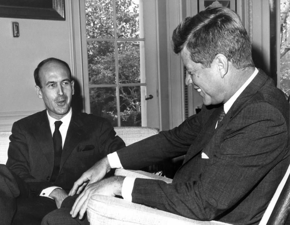 With President JF Kennedy at the White House in 1962 - AFP via Getty Images