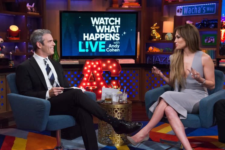 Andy Cohen grilled J.Lo about her sex life on Watch What Happens Live.