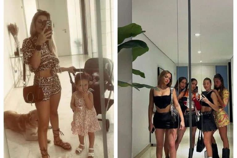 La foto de Tini y sus amigas en la casa de Camila Homs que habría hecho enfurecer en ese entonces a la ex de De Paul (Foto: Instagram)