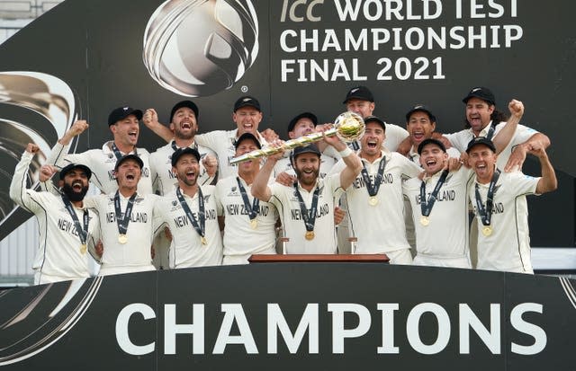 New Zealand won the inaugural World Test Championship last year (Adam Davy/PA)