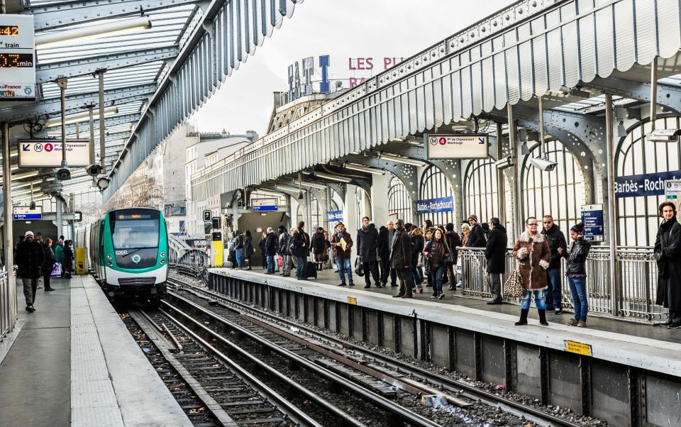 Metro train in Paris