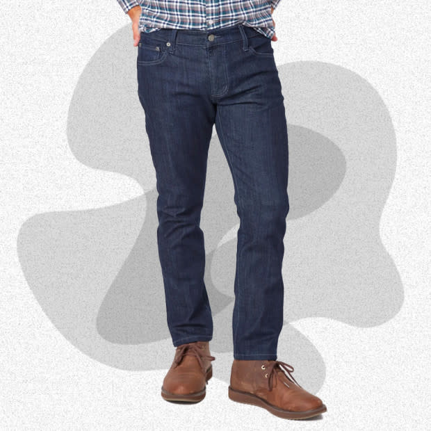 <p>Courtesy of Ash & Erie</p><p>Short kings: Listen up. Designed for guys under five-foot-eight, Ash & Erie makes the best jeans for short men. Size matters when it comes to looking put together or looking like a schlemiel with pants that don’t drape correctly. This has been a problem for short guys forever, but Ash & Erie’s Essential Jeans have an inseam that ranges from 25-29 and accommodates guys with waist sizes from 28-38. Gone are the days of “I just get all my pants taken up.” Now, you can save the $20 and put it toward a pair of <a href="https://go.skimresources.com?id=106246X1712071&xs=1&xcust=mj-bestjeansformen-amastracci-073123-update&url=https%3A%2F%2Fashanderie.com%2Fcollections%2Fpants-and-jeans%2Fproducts%2Fkhaki-lightweight-stretch-chino" rel="noopener" target="_blank" data-ylk="slk:Ash & Erie chinos;elm:context_link;itc:0;sec:content-canvas" class="link ">Ash & Erie chinos</a>, one of their <a href="https://go.skimresources.com?id=106246X1712071&xs=1&xcust=mj-bestjeansformen-amastracci-073123-update&url=https%3A%2F%2Fashanderie.com%2Fcollections%2Ft-shirts-henleys-polos%2Fproducts%2Fblack-pima-cotton-crew-neck-tee" rel="noopener" target="_blank" data-ylk="slk:popular t-shirts;elm:context_link;itc:0;sec:content-canvas" class="link ">popular t-shirts</a>, or <a href="https://go.skimresources.com?id=106246X1712071&xs=1&xcust=mj-bestjeansformen-amastracci-073123-update&url=https%3A%2F%2Fashanderie.com%2Fcollections%2Feveryday-shirts%2Fproducts%2Fblue-oxford-wrinkle-free-shirt" rel="noopener" target="_blank" data-ylk="slk:a dress shirt;elm:context_link;itc:0;sec:content-canvas" class="link ">a dress shirt</a> with a proper hemline and sleeves that don’t bunch.</p><p>[$158; <a href="https://go.skimresources.com?id=106246X1712071&xs=1&xcust=mj-bestjeansformen-amastracci-073123-update&url=https%3A%2F%2Fashanderie.com%2Fcollections%2Fshop-all-jeans%2Fproducts%2Findigo-wash-essential-jeans" rel="noopener" target="_blank" data-ylk="slk:ashanderie.com;elm:context_link;itc:0;sec:content-canvas" class="link ">ashanderie.com</a>]</p>