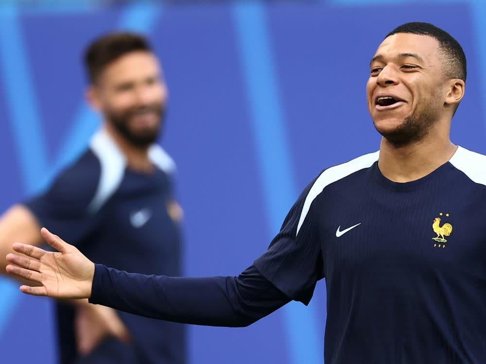 Kylian Mbappe im Training am Donnerstag (FRANCK FIFE)