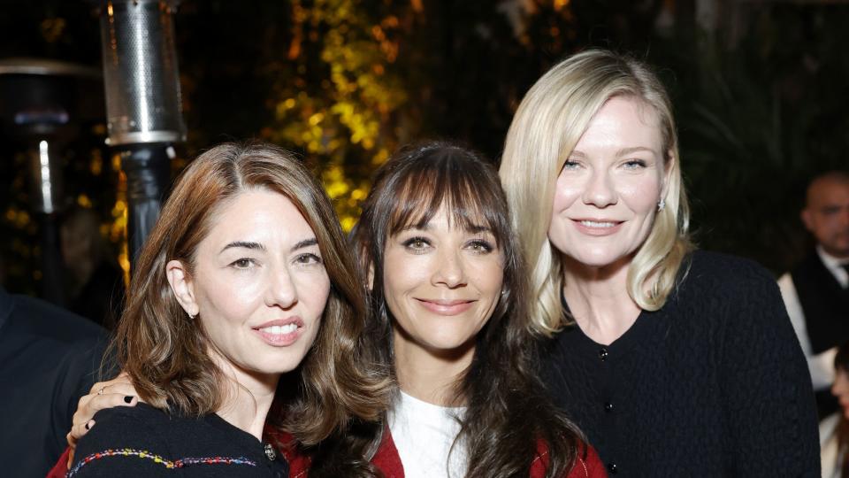 los angeles, california september 19 l r sofia coppola, rashida jones and kirsten dunst attend the chanel dinner to celebrate the launch of sofia coppola archive 1999 2023 at chateau marmont on september 19, 2023 in los angeles, california photo by stefanie keenanwireimage