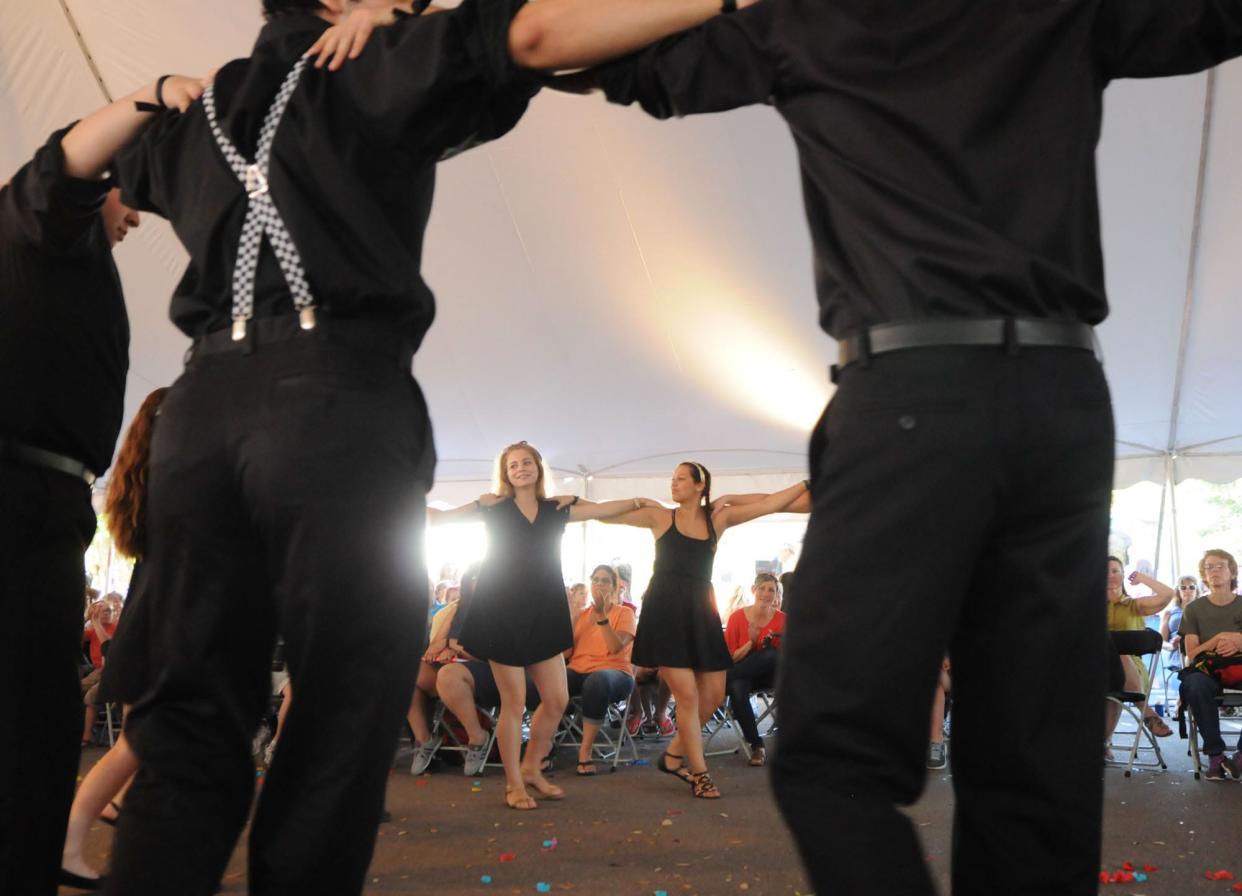 The St. Nicholas Romiosini Dancers performed traditional Greek dances during the 24th annual Wilmington Greek Festival in 2016.