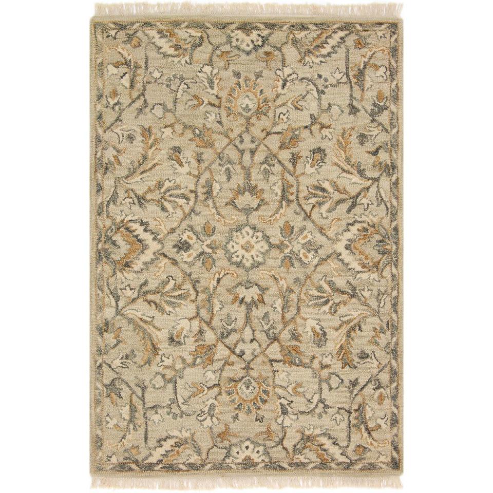 <p><strong>Magnolia Home</strong> Hanover Silver Rug, $99-$779, available at <a href="https://www.pier1.com/magnolia-home-hanover-silver-rug/PS77384.html?cgid=magnolia-home#icid=3260&start=1" rel="nofollow noopener" target="_blank" data-ylk="slk:Pier 1" class="link ">Pier 1</a>.</p><span class="copyright">Photo: Courtesy of Pier 1.</span>