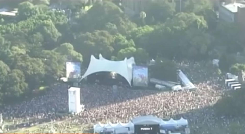 Groovin the Moo festival-goers could go to a medical tent and seek consultations about the safety of their drugs. Source: 7 News