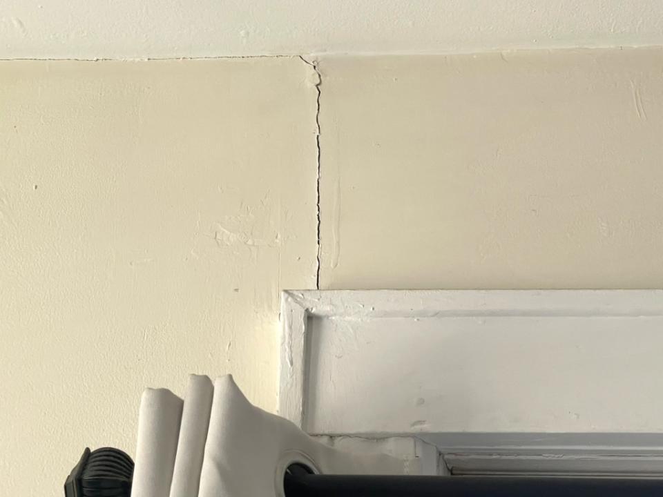 Another resident has seen cracks sprout near his doorframe and on the ceiling.