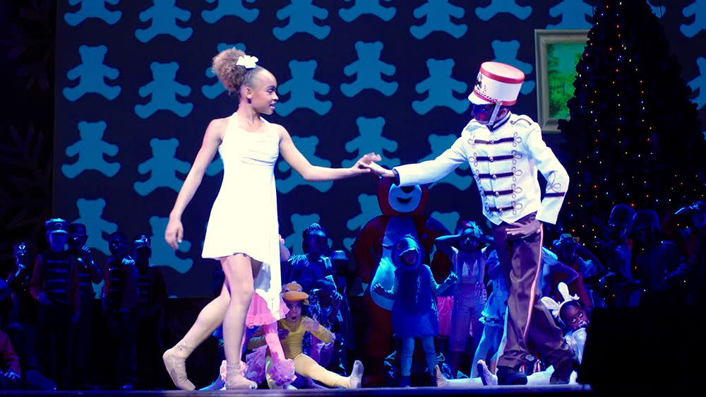 a scene from dance dreams hot chocolate nutcracker, a good housekeeping pick for best christmas movies for kids