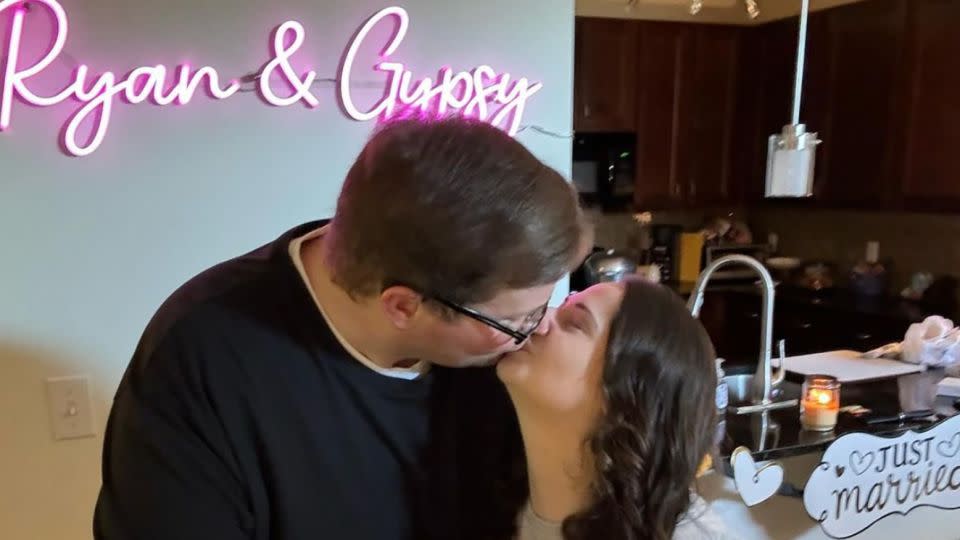 Gypsy Rose Blanchard with her husband Ryan Anderson. The couple met and got engaged while Blanchard was in prison. - Courtesy Gypsy Rose/Instagram