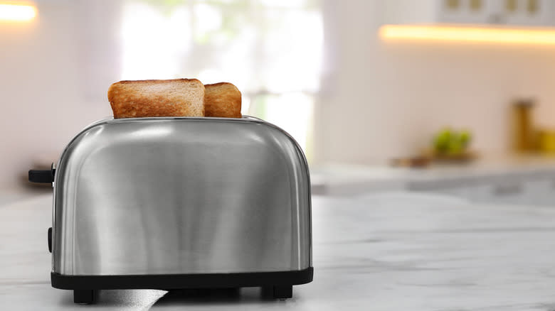 toaster with toasted bread
