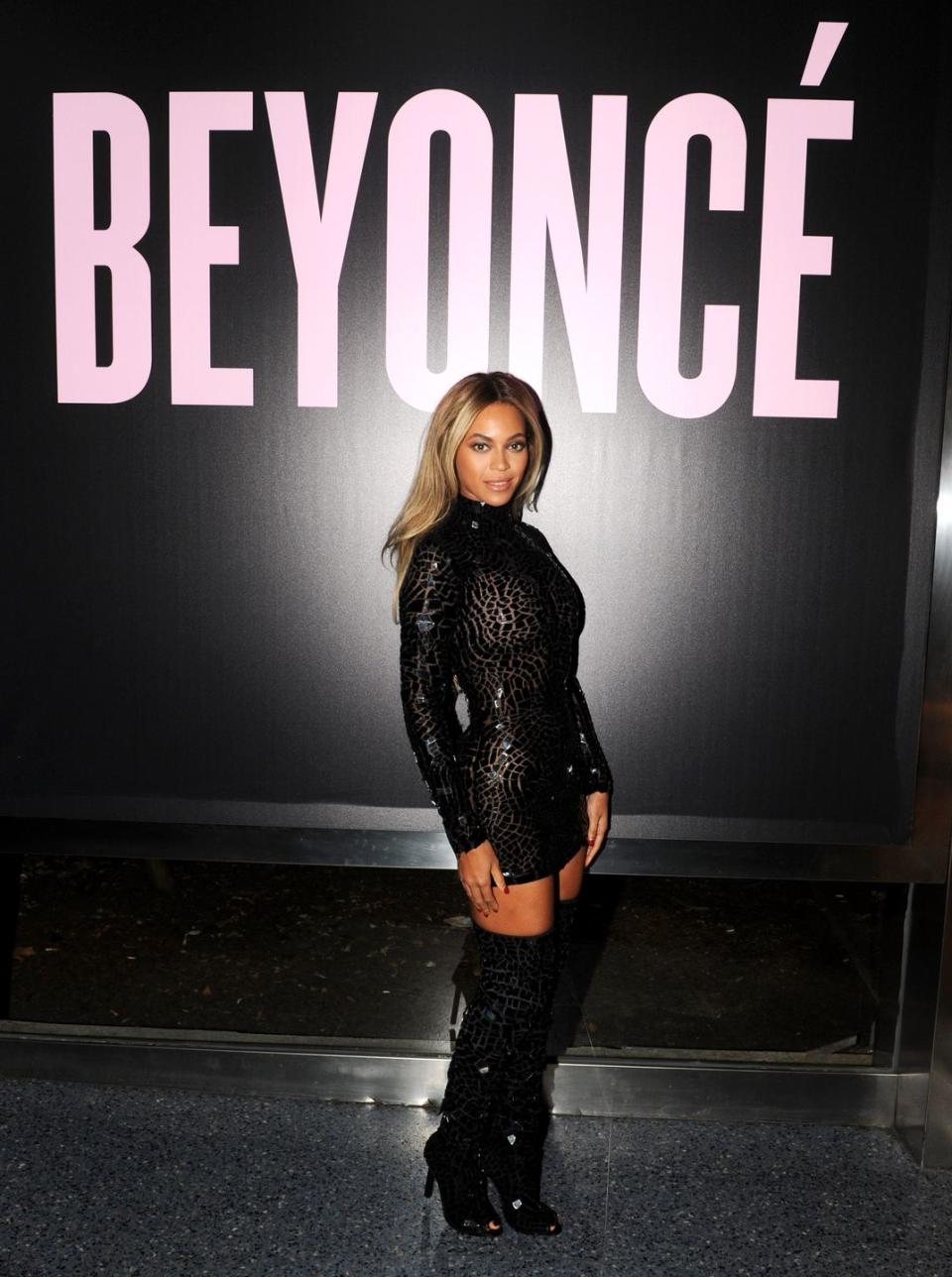 <p>For her fifth album, Beyoncé dropped a <a href="https://www.beyonce.com/album/beyonce/songs/" rel="nofollow noopener" target="_blank" data-ylk="slk:surprise, self-titled, visual album;elm:context_link;itc:0;sec:content-canvas" class="link ">surprise, self-titled, visual album</a>. The release gave us songs like "Drunk in Love" and "Pretty Hurts," and proved that Queen Bey could top the charts with zero promotion at all. </p>