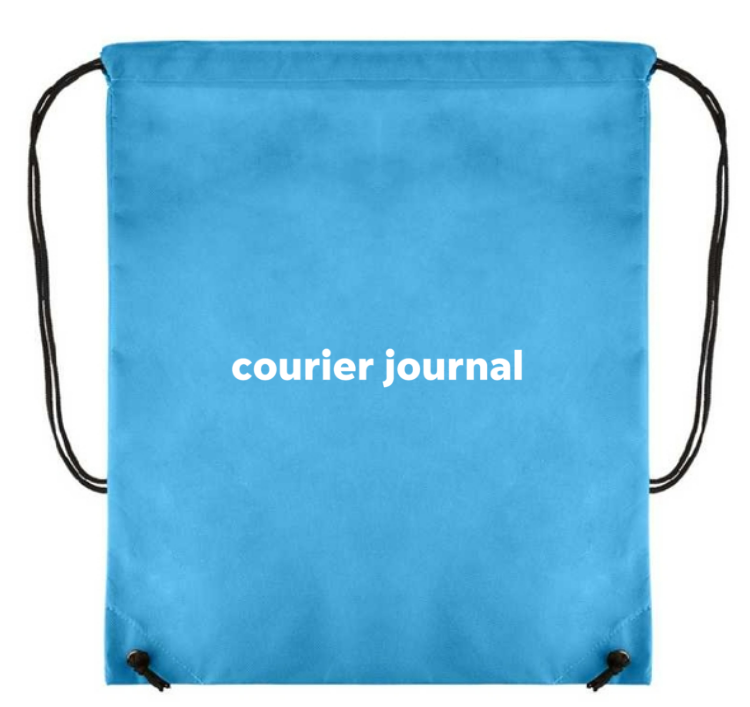 The Louisville Courier Journal will be giving away a drawstring backpack while supplies last the 2023 Kentucky State Fair.