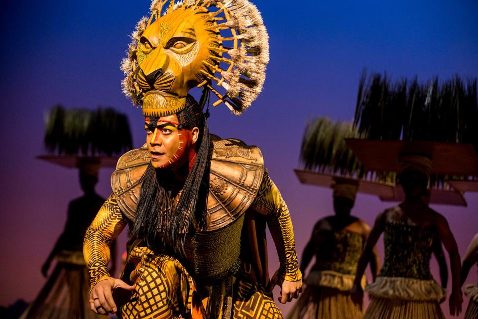 Gerald Ramsey plays Mufasa in the national tour of the Disney musical "The Lion King."