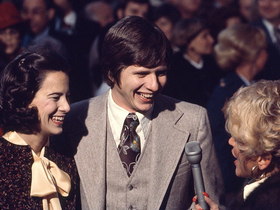 Chip Carter at Jimmy Carter's inaugural ball