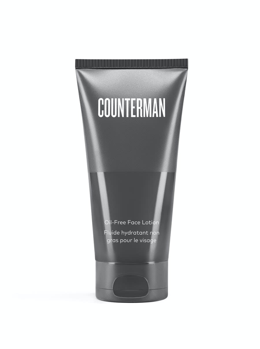 mens face lotion counterman