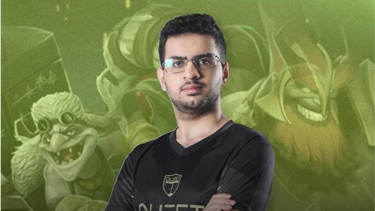 Jordanian Dota 2 star offlaner ATF has parted ways with Quest Esports due to a contract dispute shortly after he led the team to a surprising fourth place finish at the Bali Major. (Photo: Quest Esports)