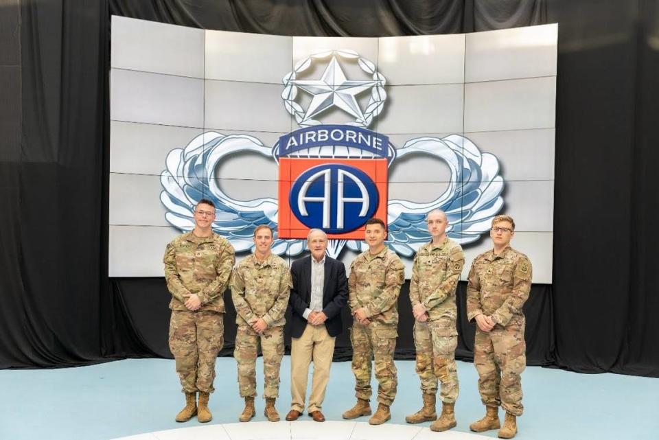 Ahead of a trip to Ukraine, U.S. Sen. Jim Risch, R-Idaho, met over the weekend with members of the U.S. Army’s 82nd Airborne Division stationed in Rzeszow, Poland, including four from Idaho and their commander, Lt. Colonel McCarroll. Idaho members include Pfc. Moriarty, Pfc. Murphy, Specialist Berrioscruz and Pfc. Rana.