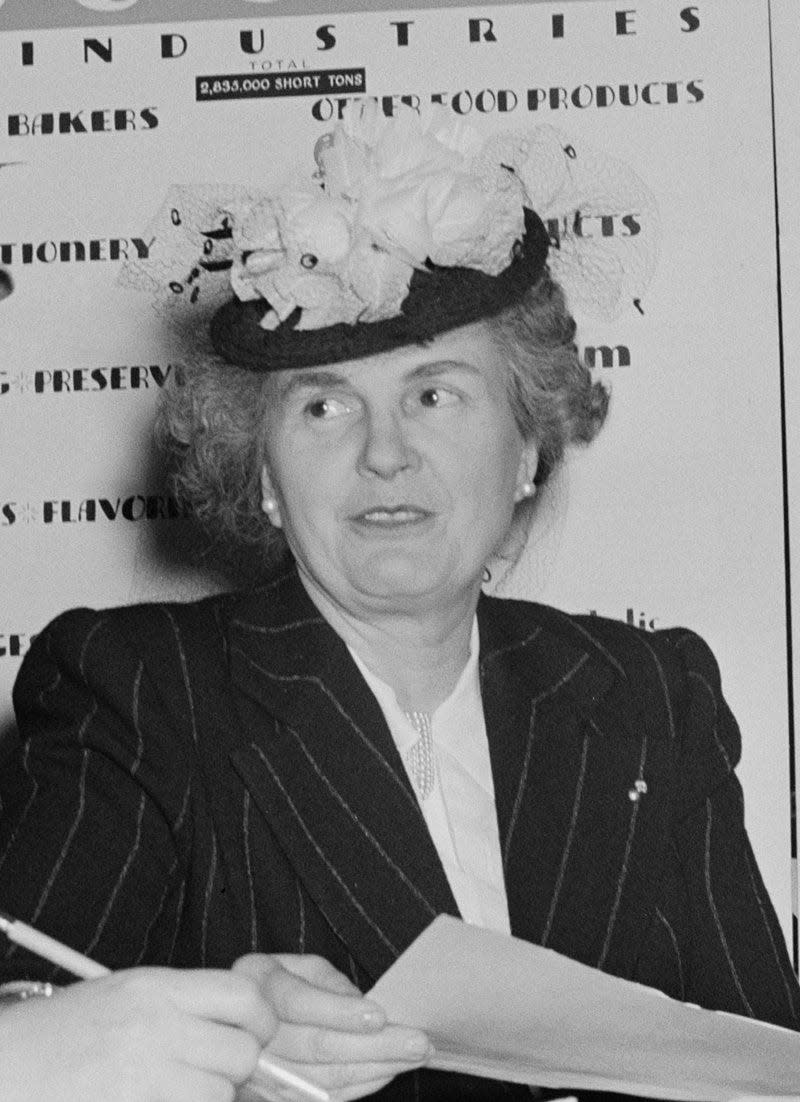 Ilo Wallace, wife of U.S. Vice President Henry A. Wallace.