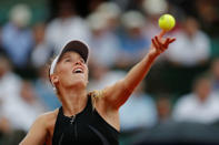 Tennis - French Open - Roland Garros, Paris, France - June 1, 2018 Denmark's Caroline Wozniacki in action during her third round match against France's Pauline Parmentier REUTERS/Gonzalo Fuentes