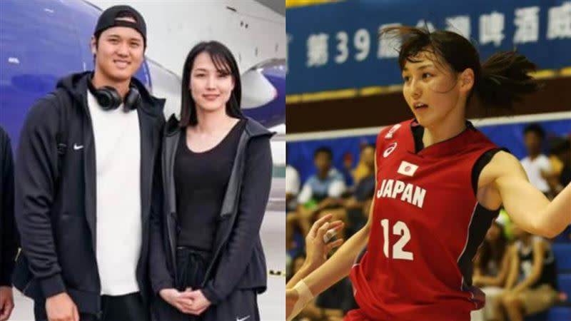 大谷翔平首度公布妻子就是日本女籃國手田中真美子，她曾在2017年來台灣打瓊斯盃。（圖／翻攝自大谷翔平IG、籃協提供）