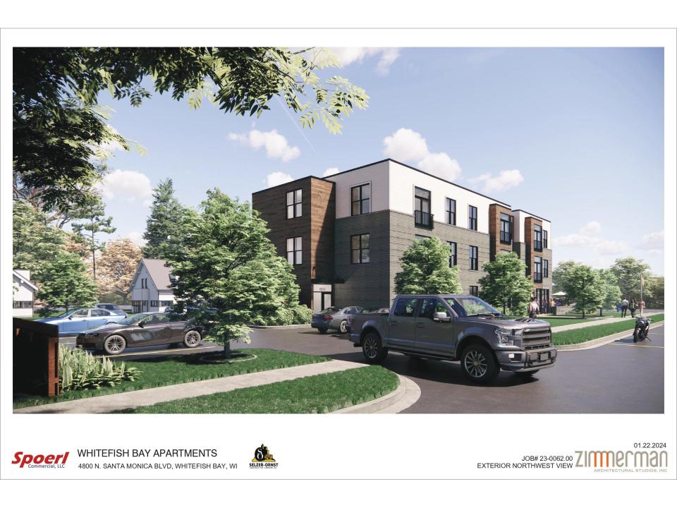 Whitefish Bay's Board of Appeals Feb. 13 overturned a separate commission's rejection of plans for The Hampton. The design renderings the board approved were updated in January to address some of neighboring residents' concerns.