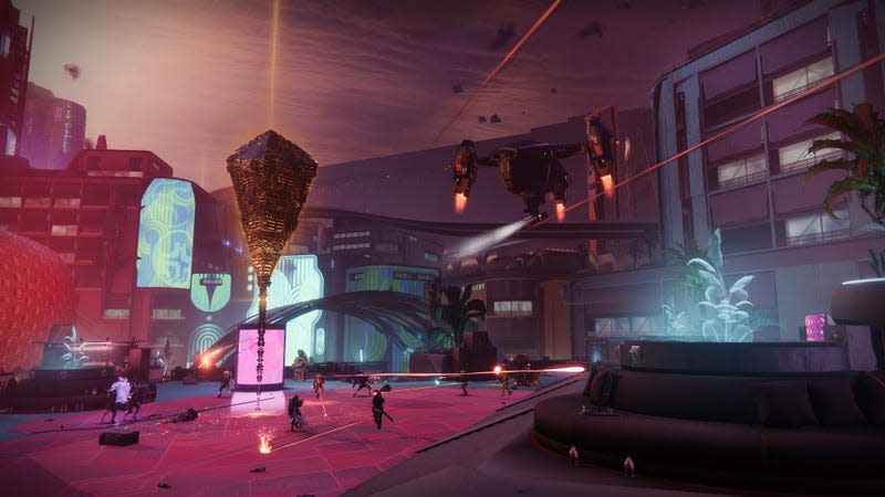 Guardians fight in Terminal Overload on Neomuna. 