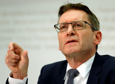 Swiss upper house Political Institutions Committee member and Councilor of State Pirmin Bischof attends a news conference on the mass immigration initiative in Bern, Switzerland November 7, 2016. REUTERS/Ruben Sprich