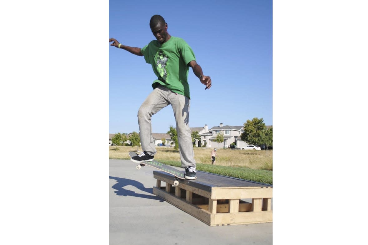 This undated photo provided by Ryan Wilson shows Tyre Nichols, who had a passion for skateboarding and was described by friends as joyful and lovable. (Courtesy of Ryan Wilson)