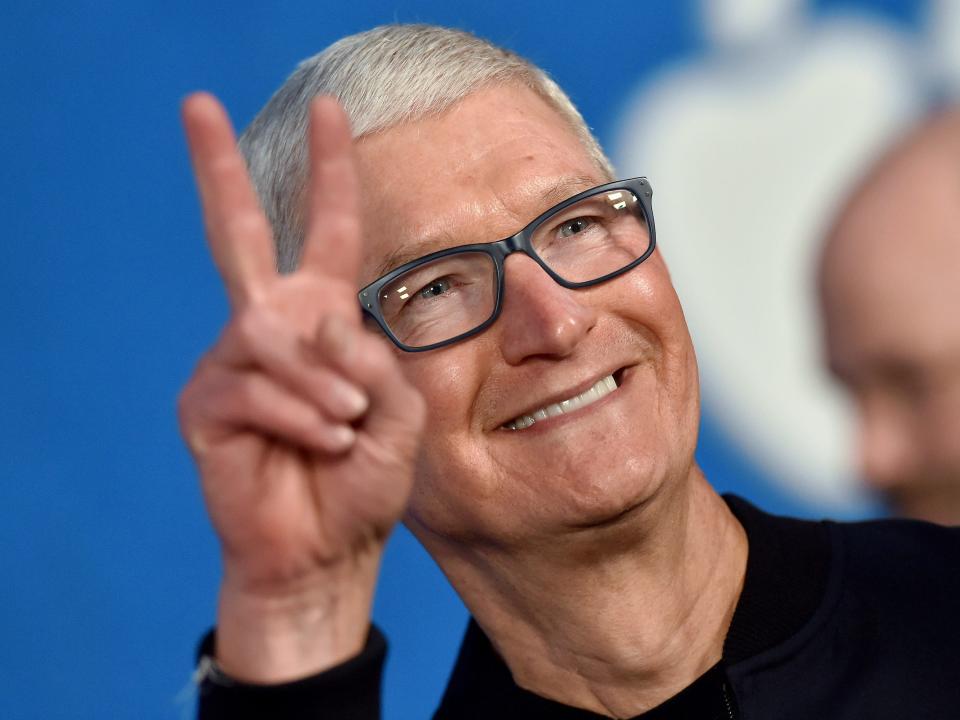 Apple CEO Tim Cook attends Apple's "Ted Lasso" Season 2 Premiere at Pacific Design Center on July 15, 2021 in West Hollywood, California.