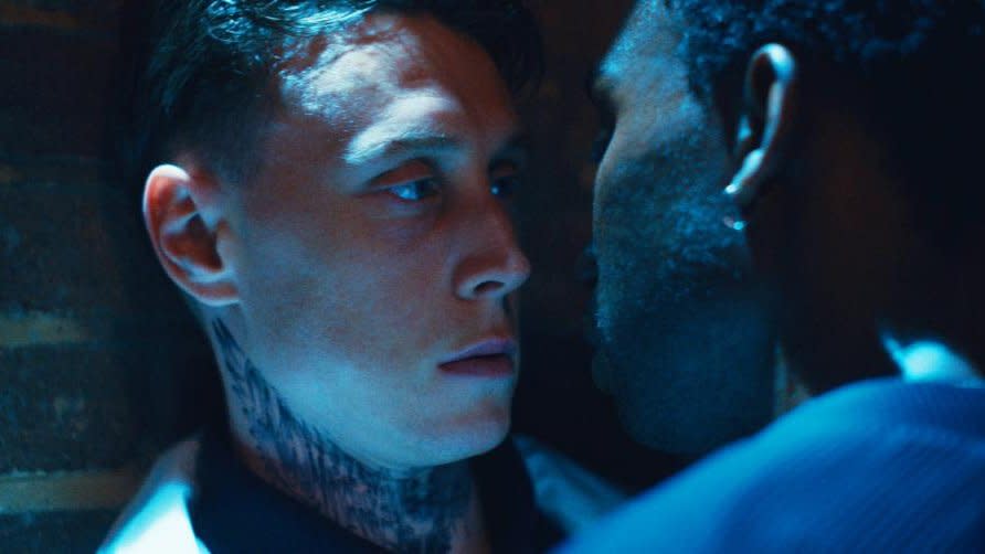 George MacKay and Nathan Stewart-Jarrett in the queer erotic thriller Femme