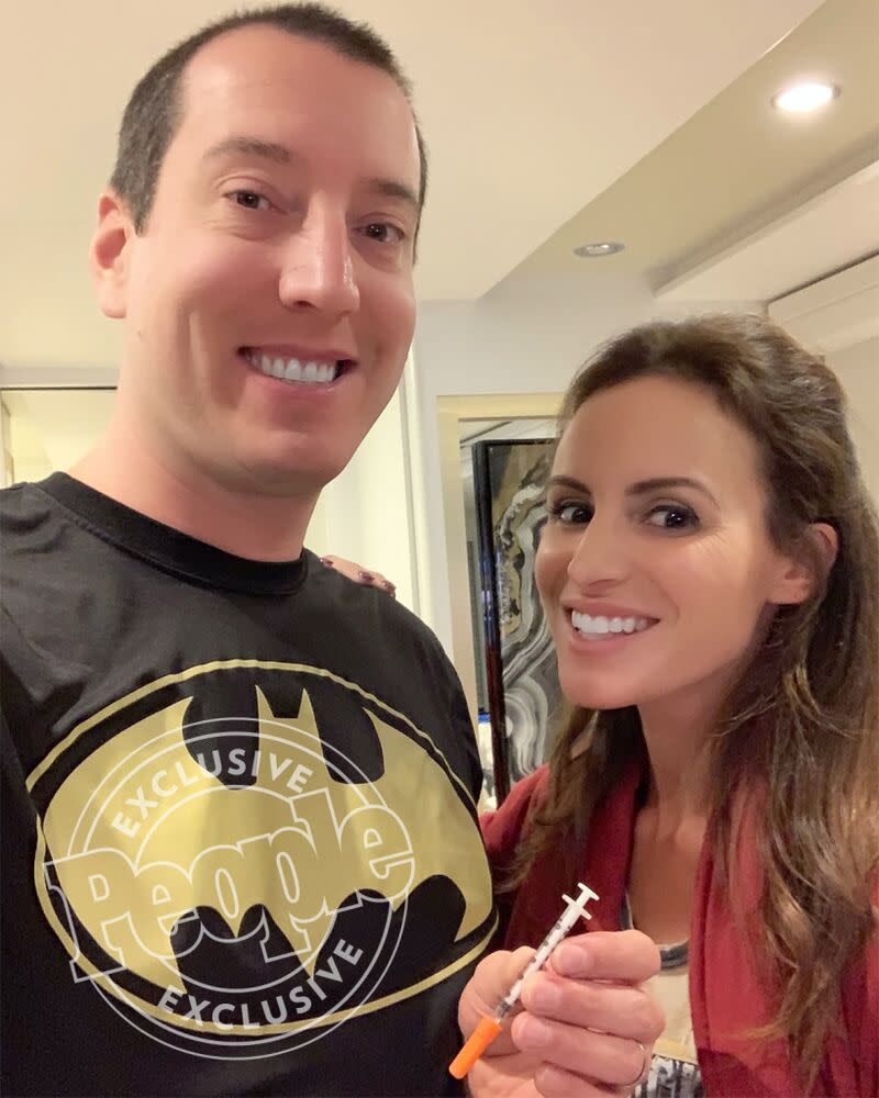 Kyle Busch (L) and wife Samantha | Courtesy Kyle Busch